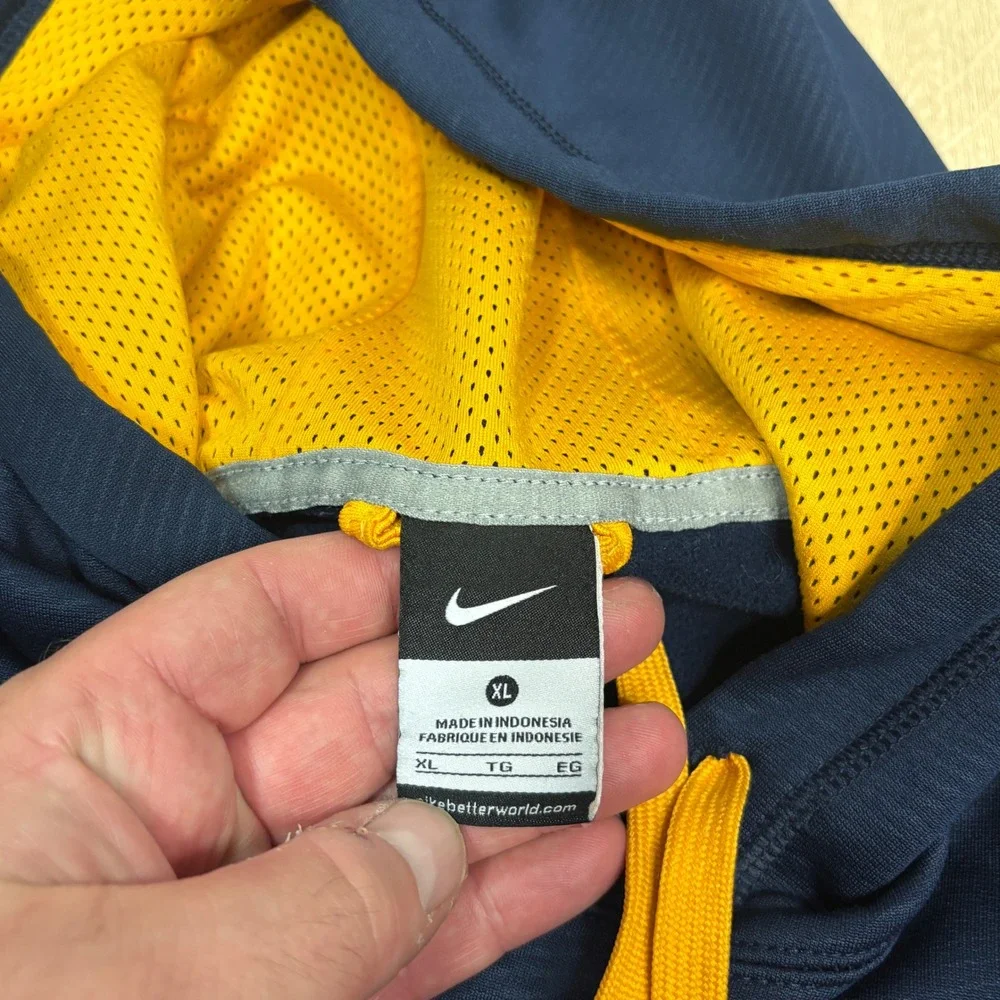 Nike Kent State Athletic Training Hoodie XL Navy Blue Gold Therma-FIT Pullover
